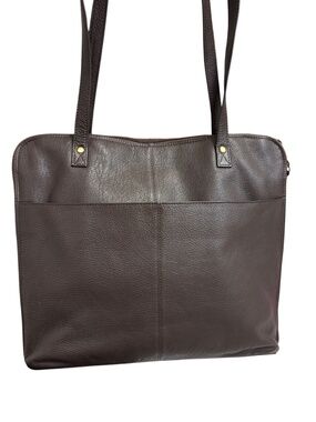 Latico brown leather business tote bag